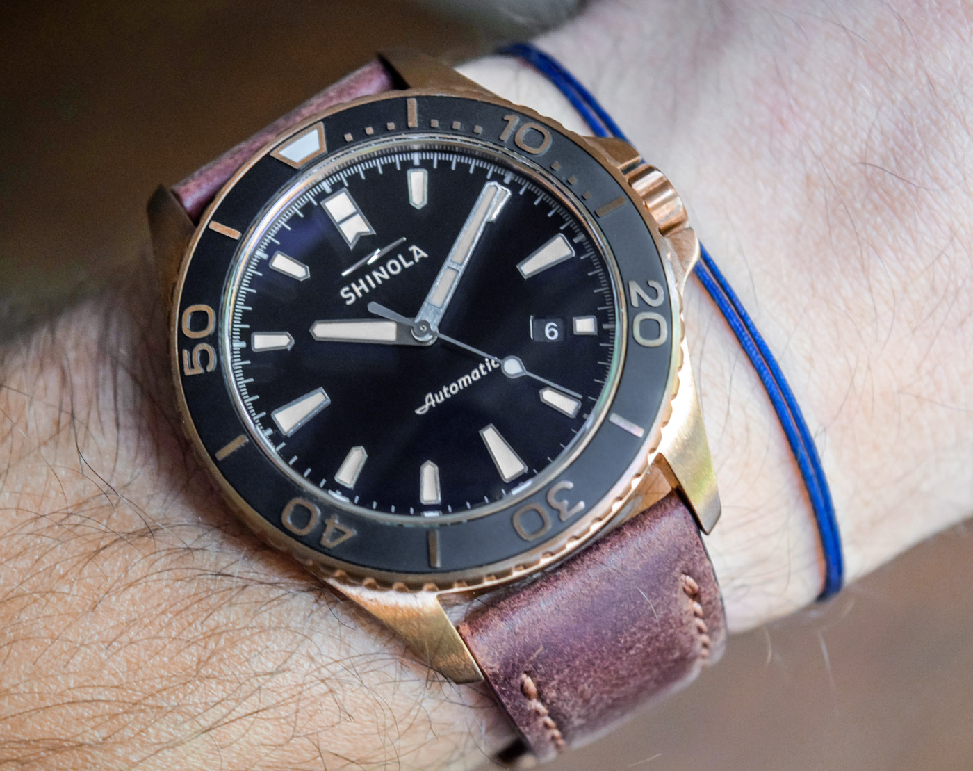 Shinola Bronze Monster Automatic 43mm Watch Review Wrist Time Reviews 