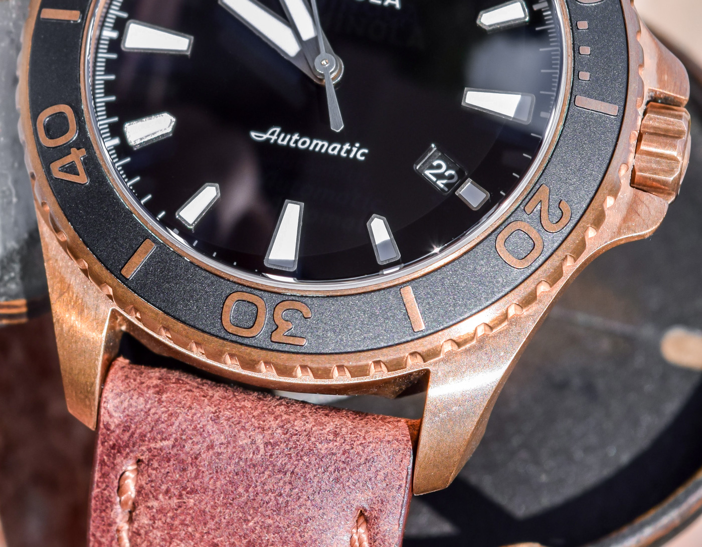 Shinola Bronze Monster Automatic 43mm Watch Review Wrist Time Reviews 