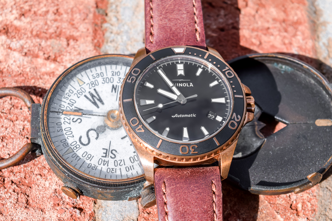 Shinola Bronze Monster Automatic 43mm Watch Review Wrist Time Reviews 