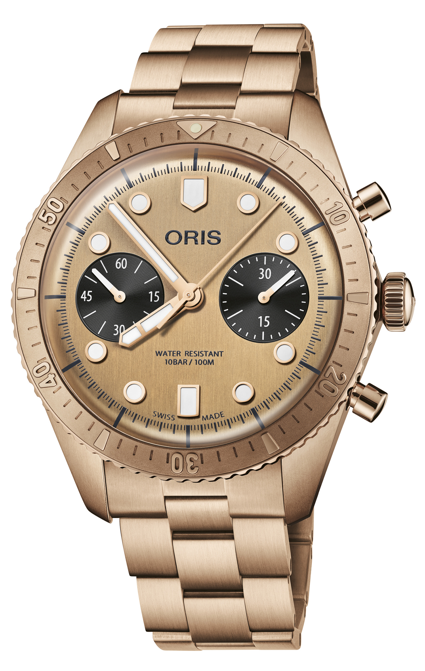 Oris Reveals New Limited Hölstein Edition 2020 Chronograph With Solid Bronze Bracelet Watch Releases 