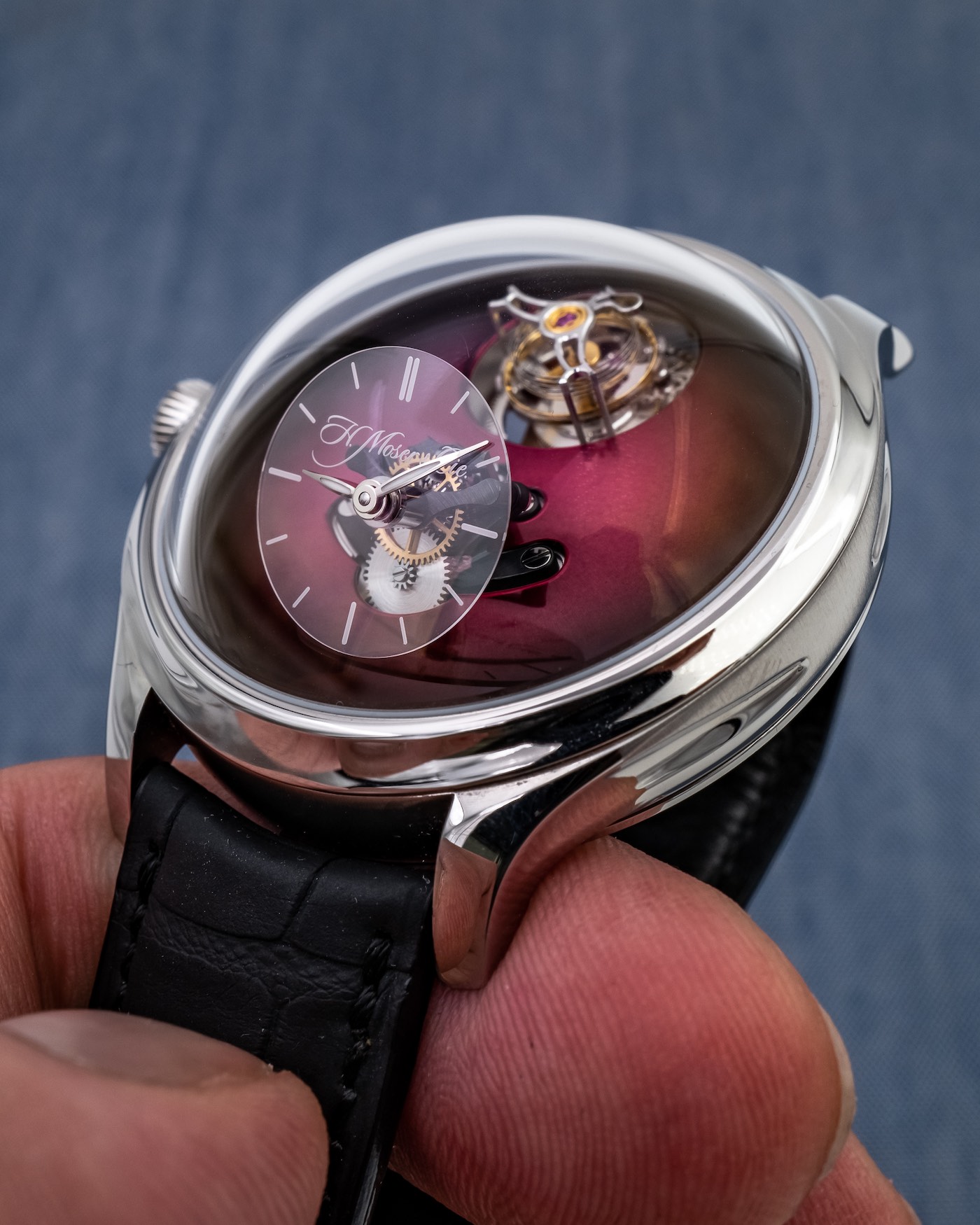 Hands-On Debut: H. Moser & Cie X MB&F Collaborate On Two Remarkable Steel Watches Hands-On 