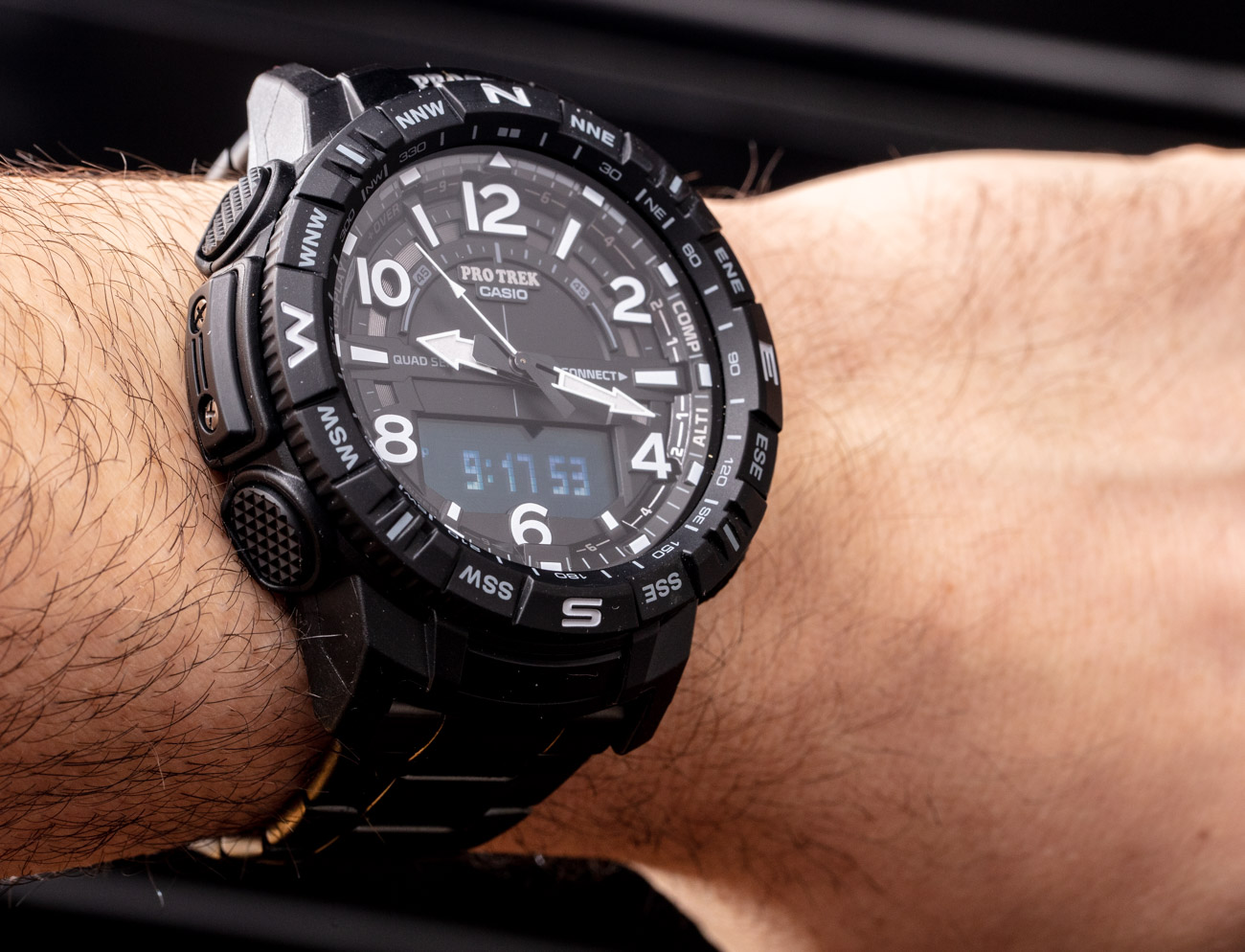 Watch Review: Casio Pro Trek PRT-B50 Black Titanium Casio Wrist Time Reviews 