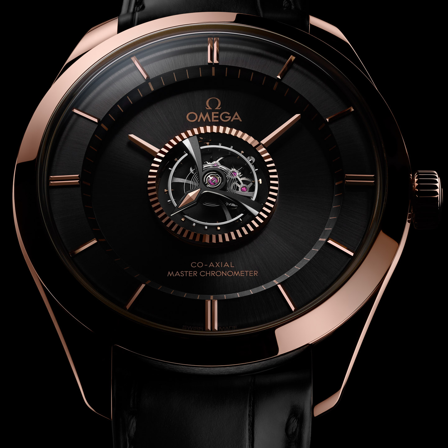 Omega De Ville Tourbillon Numbered Edition Watch Goes Anti-Magnetic & Master Chronometer Certified Omega 