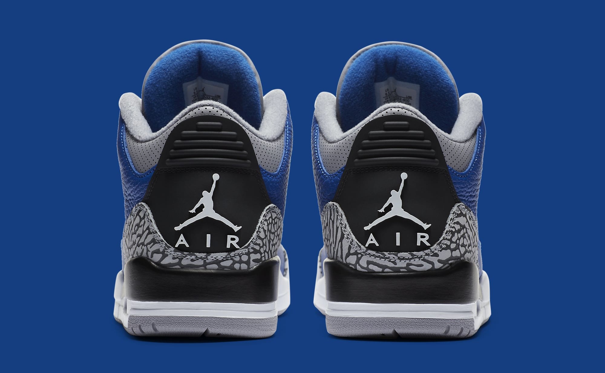 Air Jordan 3 III Retro 'Varsity Royal' CT8532-400 Heel