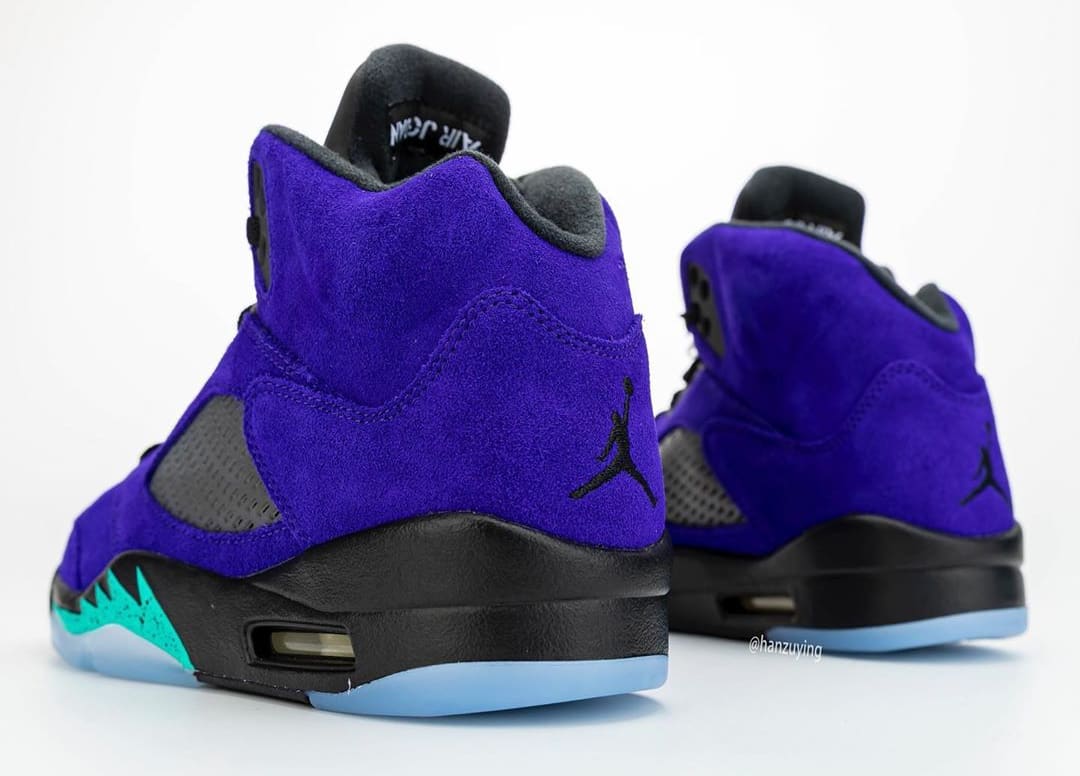 Air Jordan 5 Retro 'Alternate Grape' 136027-500 Heel