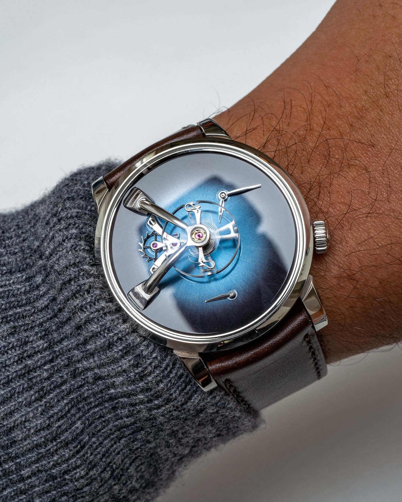 Hands-On Debut: H. Moser & Cie X MB&F Collaborate On Two Remarkable Steel Watches Hands-On 